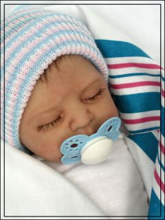 Reborn Preemie Baby Boy 1st abn Baby of 2013 No Reserve Free US SHIP