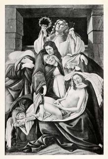 Botticelli Religious Art Jesus Christ Entombment Mary Magdalen
