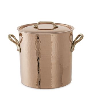 Wiliam Sonoma Exclusive Mauviel Hammered Copper Stockpot 9 1 2 D H 11
