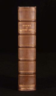 1913 The Poems of Matthew Arnold Attractive Binding