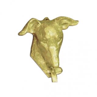 Mayer Mill Brass Decorative Polished Antique Whippet Door Knocker