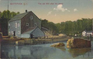 NY Mattituck Long Island Old Mill After The Storm 1910