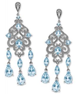 Sterling Silver Earrings, Cultured Freshwater Pearl Lace Drop Earrings