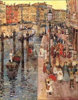 Maurice Prendergast The Grand Canal Venice Gondolas