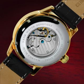 RARE Maurice Blum White Gold Moon Phase Automatic