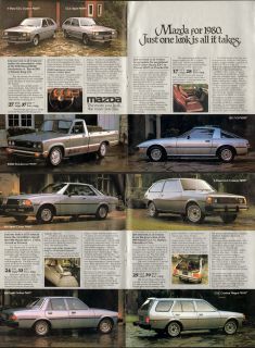 1980 Print Ad Mazda 626 Coupe Sedan Wagon Custom GLC