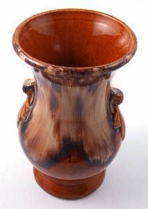 Brush McCoy Onyx 741 742 Pair Brown Vases