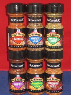 McCormick Grill Mates Seasoning Blends Spice Rub 6 Varieties Bottle