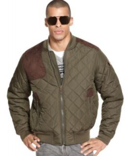 Sean John Coat, Academy Wool Blend Varsity Jacket   Mens Coats