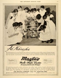 1917 Ad Maytag Washer University of Nebraska Home Ec   ORIGINAL