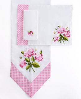 NEW Homewear Table Linens, Hydrangea Ribbons Collection