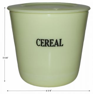 McKee Seville Yellow 265 Round Cereal Canister