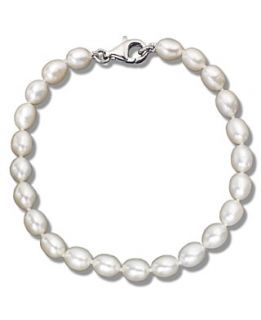 Pearl Bracelet, Sterling Silver and Cultured Freshwater Pearl Bracelet