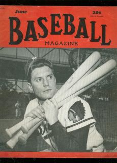 Baseball Magazine June 1950 Earl Torgeson VG