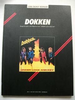 Dokken Under Lock and Key Japan Guitar Score Tab