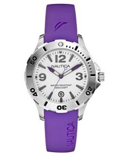 Nautica Watch, Womens Purple Resin Strap 38mm N11551M