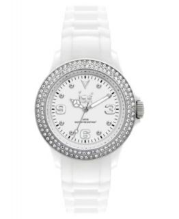Ice Watch Watch, Womens Ice White White Silicone Strap 38mm 101979