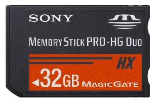 Sony 32GB 32 GB Memory Stick MS Pro HG Duo HX Series 50MB s MS HX32B
