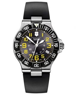 Victorinox Swiss Army Watch, Mens Black Synthetic Strap 241412