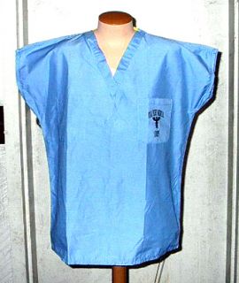 Star Trek Star Fleet Medical Scrubs Blue T Shirt Small