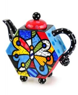 Romero Britto Drinkware, Mini Teapot Collection   Serveware   Dining