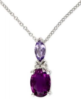 EFFY Collection 14k White Gold Necklace, Amethyst (3/4 ct. t.w