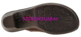 Born Melyssa Rust Sandals Slides 9 New Womens Shoes Retail $85 Leather