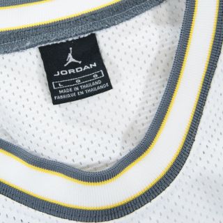 Air Jordan Sewn White Basketball Jersey Mens Large Mint Chicago Bulls