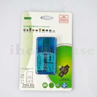 One Memory Card Reader SD Micro SD MMC SDHC DV TF M2 MS Stick