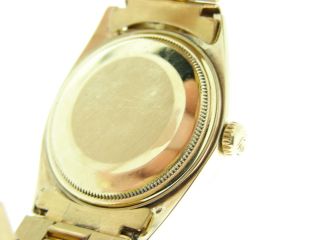 Mens Rolex Solid 18K Yellow Gold Datejust w Gold Plated President