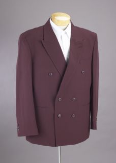 New Mens Double Breasted Maroon Dress Suit All Sizes