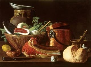 Luis Melendez Oil Painting Repro Still Life with Beef