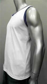 VKM Blank Mens 38 40 Lightweight Basketball Jersey White Athletic Two