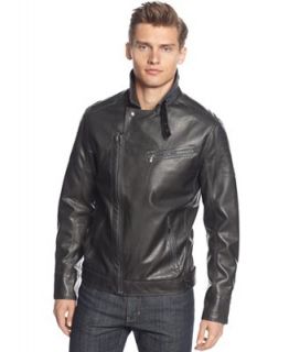 Calvin Klein Jacket, Faux Leather Slim Fit Jacket