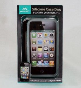 Merkury iPhone 4 Silicone Case 2 Pack M P4S399 New