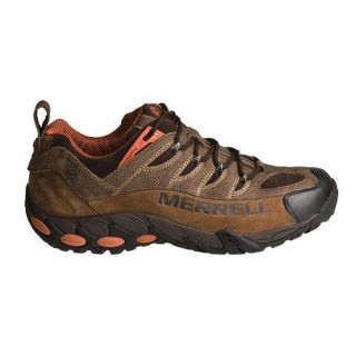 Merrell Mens Refuge Pro Brown Leather Walking Trainers Shoes Sizes UK