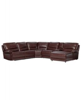 with Vinyl Sides & Back Reclining Sectional Sofa, Power Recliner 125