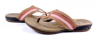 Merrell Womens Lidia Sport FlipFlop Leather Sandals Pink Shoes 11 New