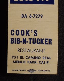 Cooks Bib N Tucker Restaurant 751 El Camino Real Menlo Park CA