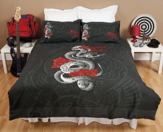 Official Miami Ink Python Tattoo Single Quilt Cover Set