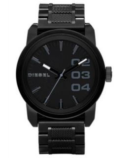 Diesel Watch, Chronograph Black Ion Plated Stainless Steel Bracelet