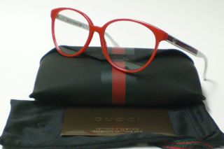 Gucci GG3148 GG 3148 Red White RSB Eyeglasses Aut 55