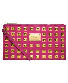MICHAEL Michael Kors Handbag, Pyramid Stud Large Zip Clutch   Handbags