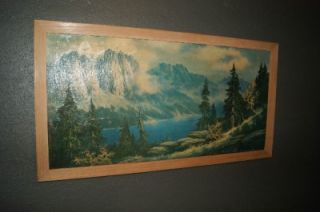 Original Anton Gutknecht Plein Air Oil Painting of a Mountain Lake or
