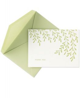 Crane Stationery, Letterpress Willows Thank You Notes