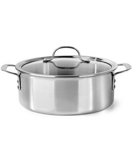Calphalon Tri Ply Stainless Steel Covered Dutch Oven, 5 Qt.