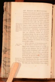 1781 3 Vol Les Essais de Michel Seigneur de Montaigne Nouvelle Editon