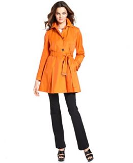 MICHAEL Michael Kors Petite Coat, Hooded Belted Trench