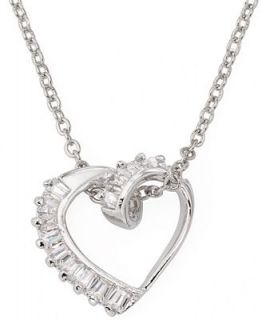 City by City Necklace, Open Heart Cubic Zirconia (1 1/2 ct. t.w.)