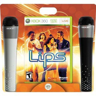 Lips Xbox 360 Microsoft Karaoke Game 2 Microphones